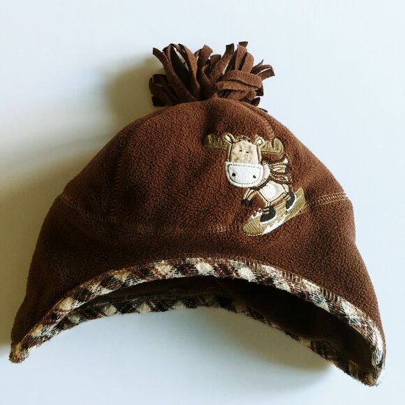 Carter's Brown Fleece Hat 12-24 Months - Picture 1 of 8